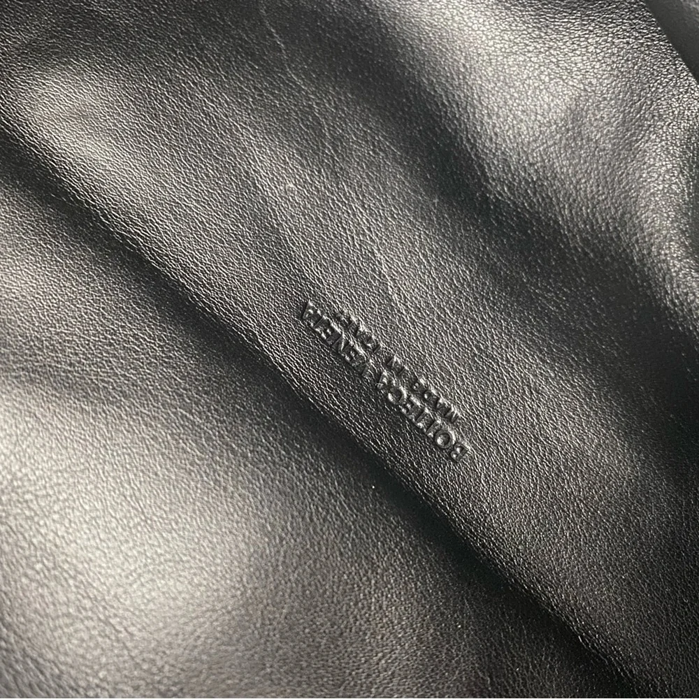 Bottega Veneta Black Crescent Pouch Clutch